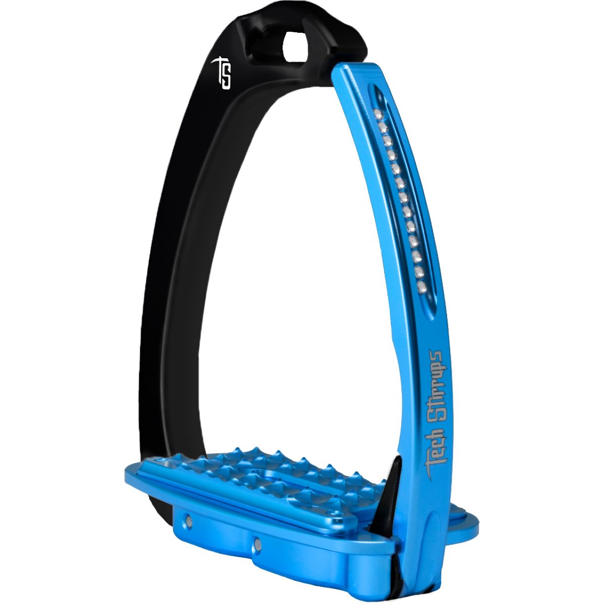 Tech Stirrups Estribos Venice Sloped Evo Swarovski Negro/Azul