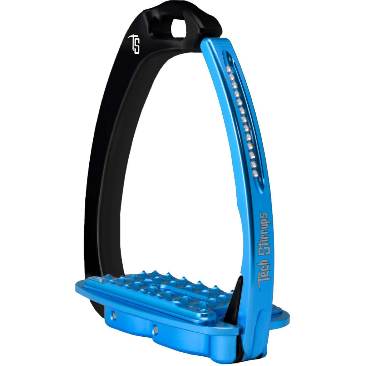 Tech Stirrups Estribos Venice Sloped Evo Swarovski Negro/Azul