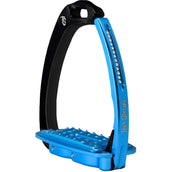 Tech Stirrups Estribos Venice Sloped Evo Swarovski Negro/Azul