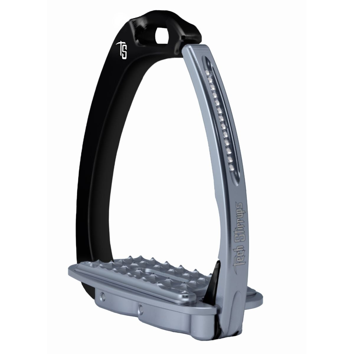 Tech Stirrups Estribos Venice Sloped Evo Swarovski Negro/Titanio