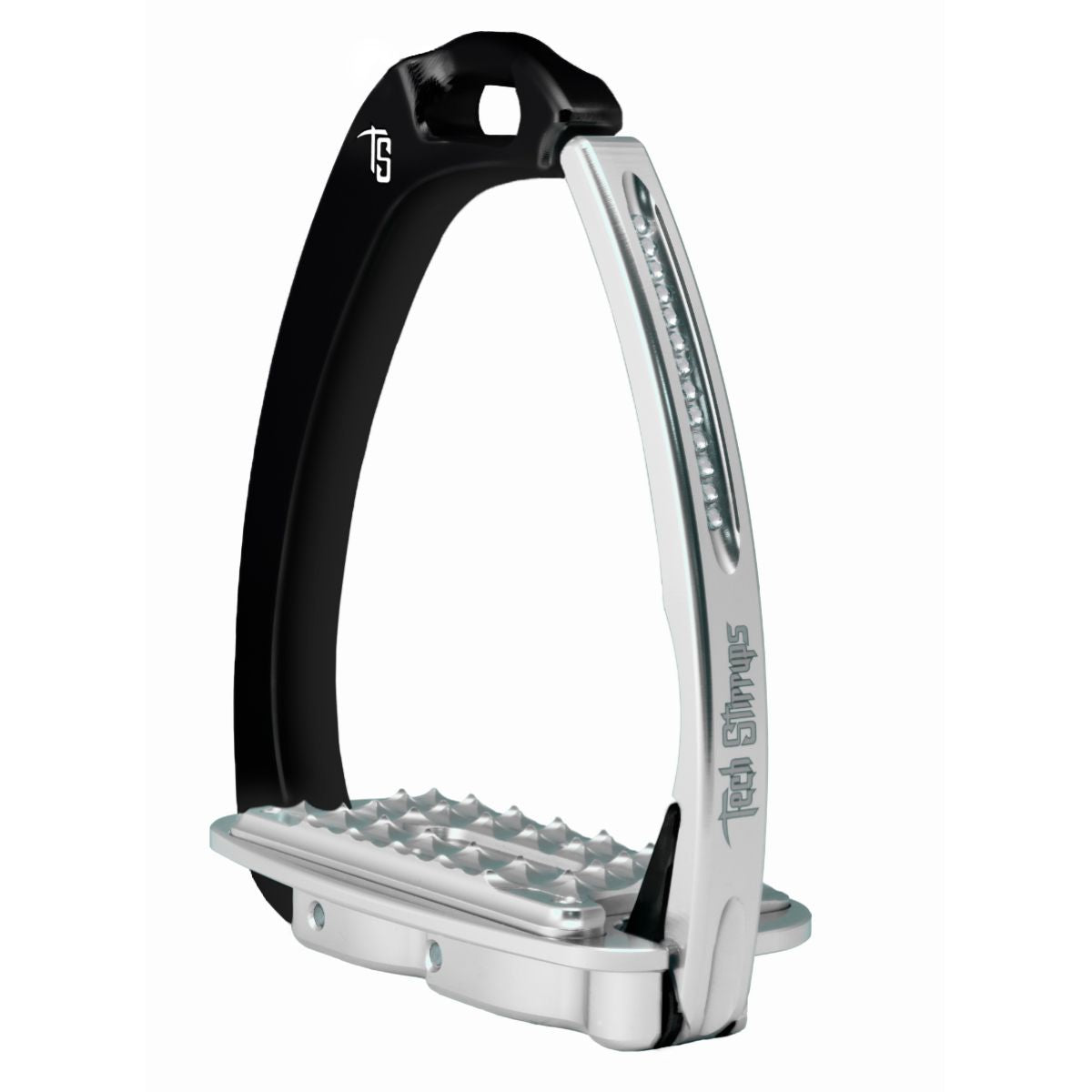 Tech Stirrups Estribos Venice Sloped Evo Swarovski Negro/Plata