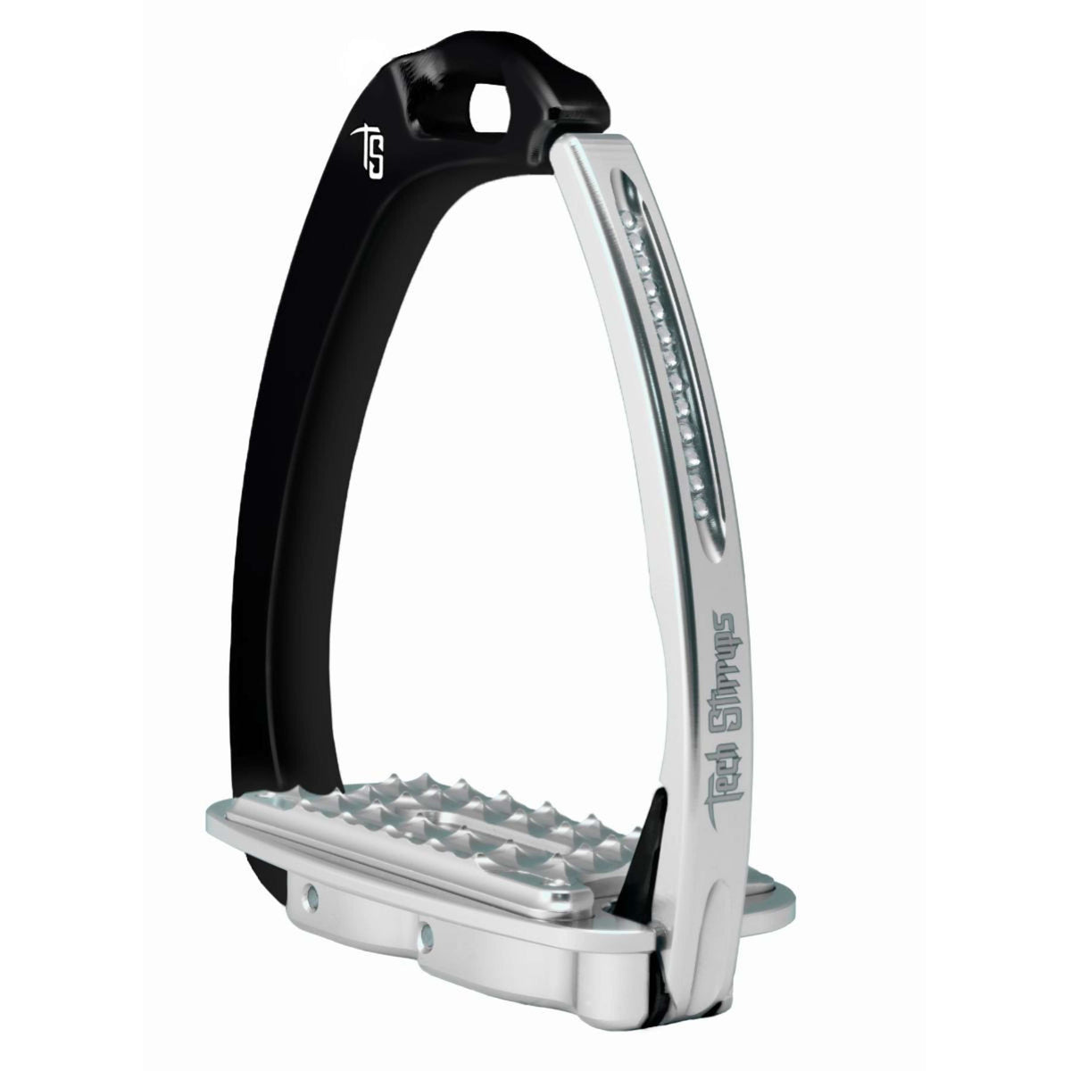 Tech Stirrups Estribos Venice Sloped Evo Swarovski Negro/Plata
