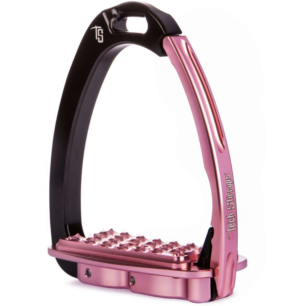 Tech Stirrups Estribos Venice Sloped EVO Negro/Rosa