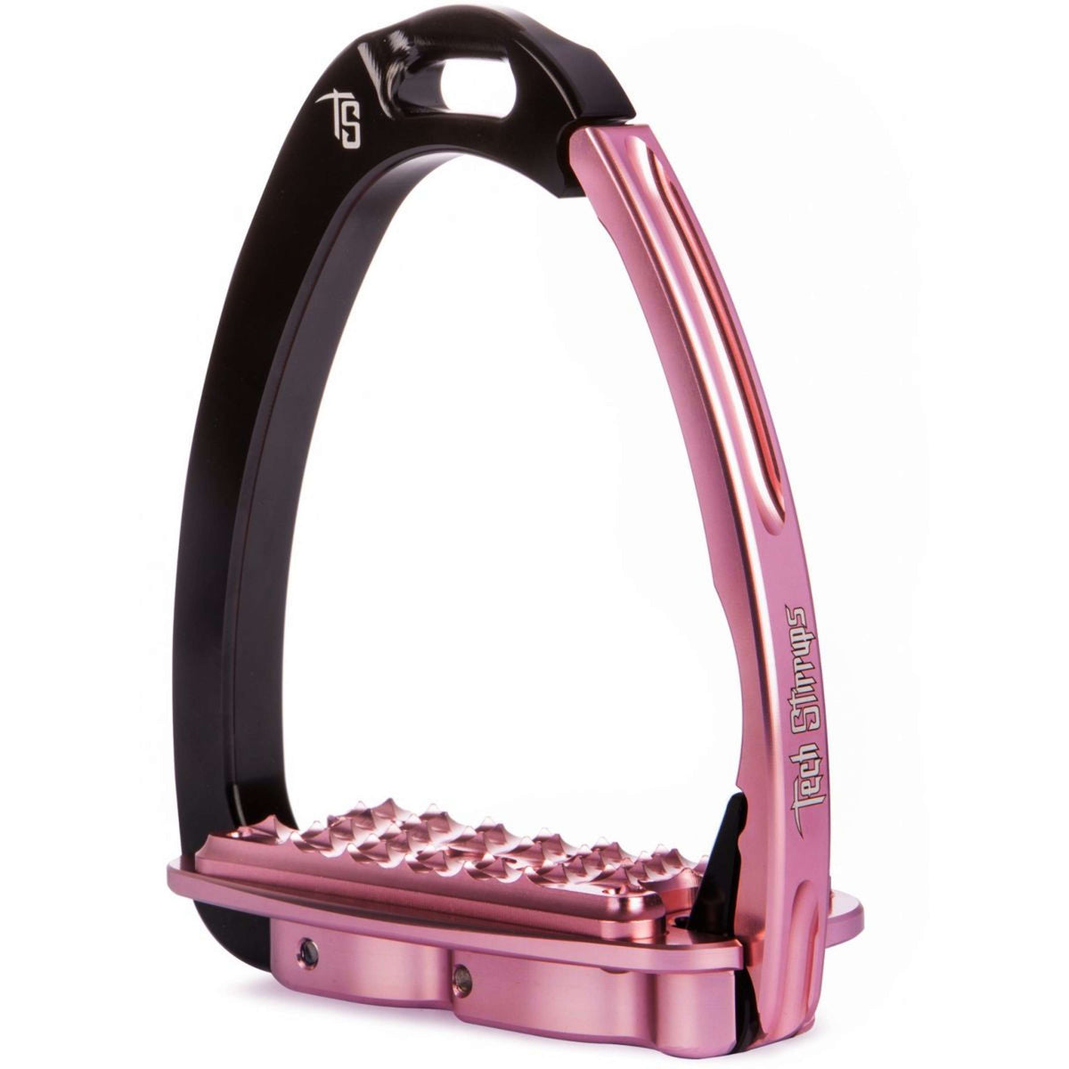 Tech Stirrups Estribos Venice Sloped EVO Negro/Rosa