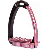 Tech Stirrups Estribos Venice Sloped EVO Negro/Rosa