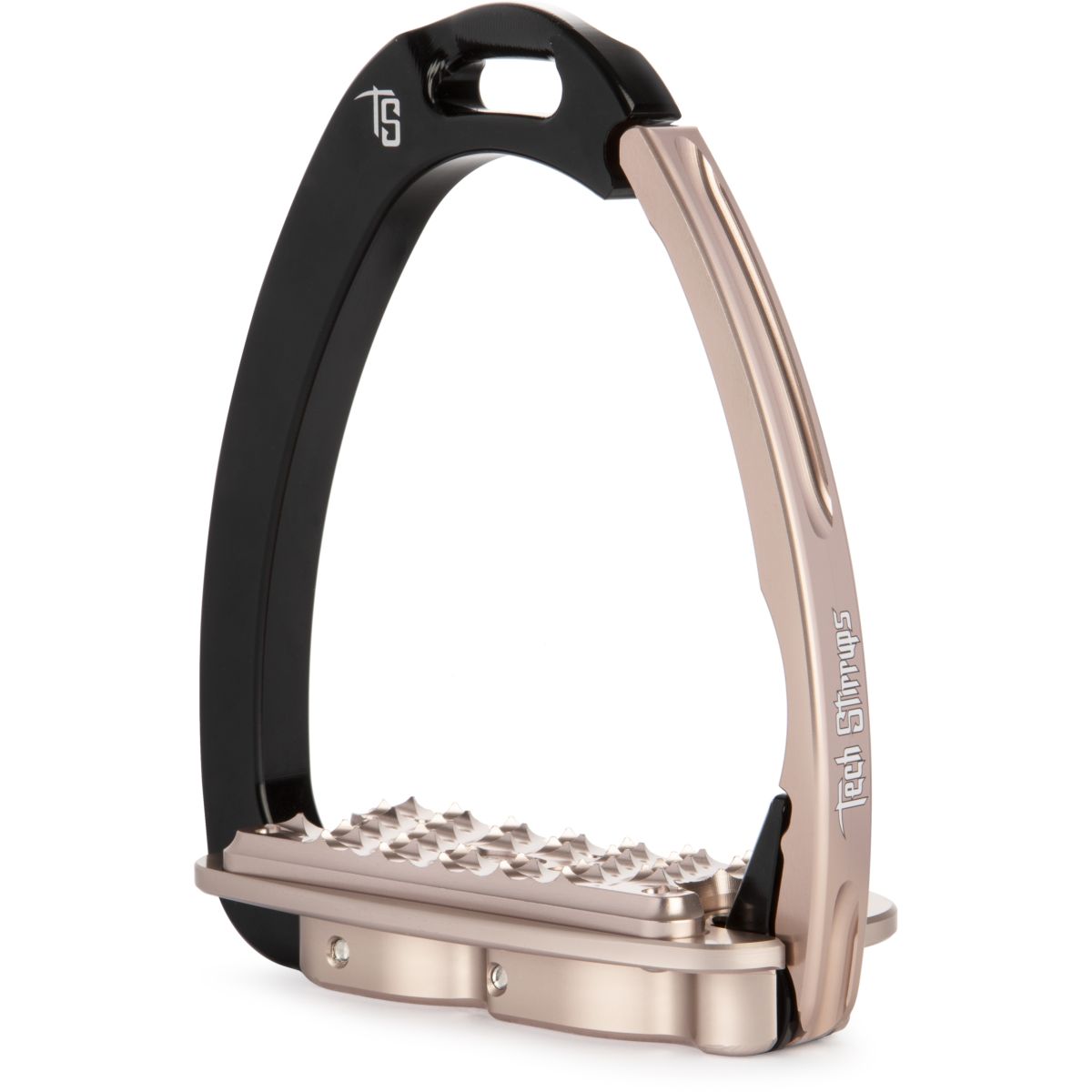 Tech Stirrups Estribos Venice Sloped EVO Negro/Oro rosa