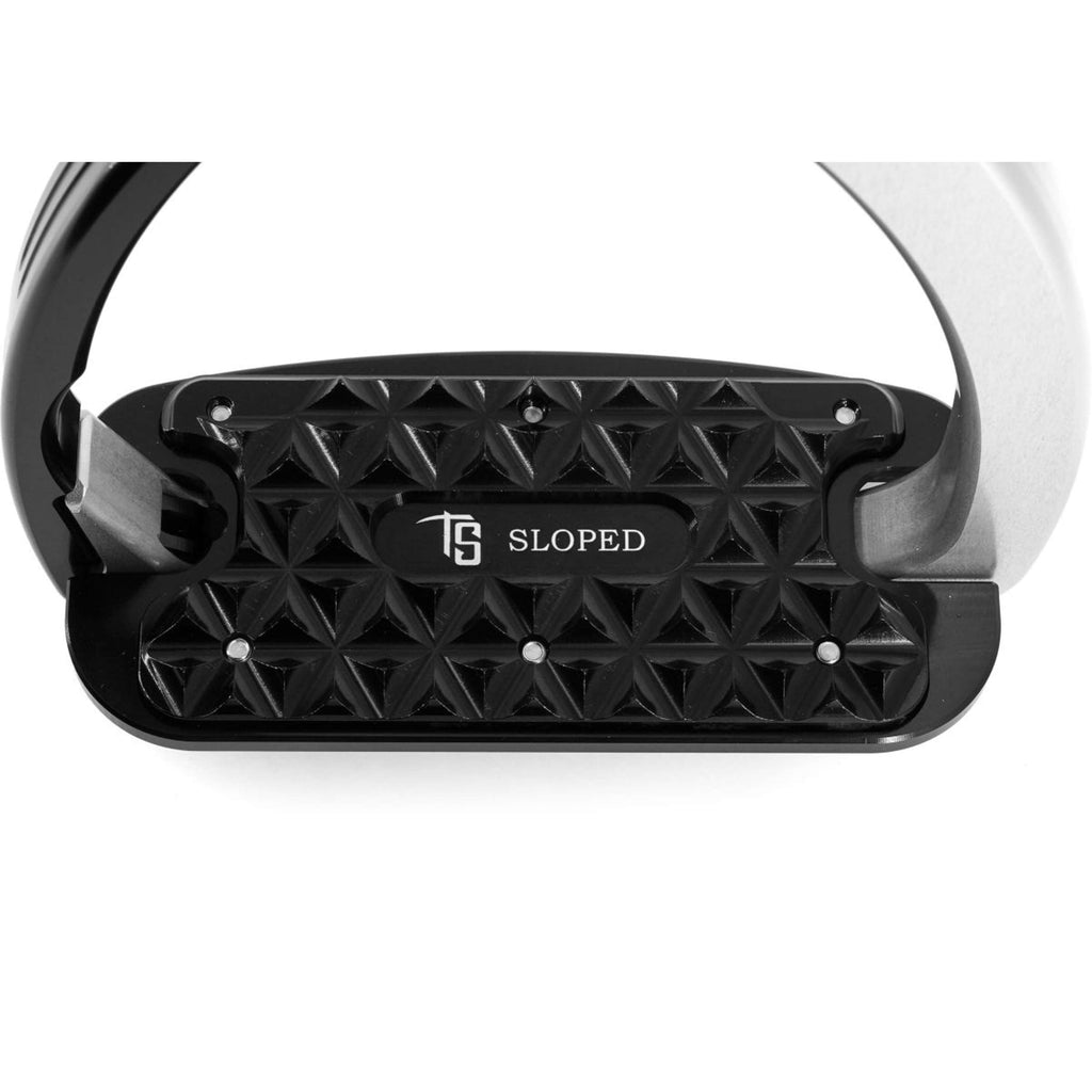 Tech Stirrups Estribos Venice Sloped EVO Negro/Plata