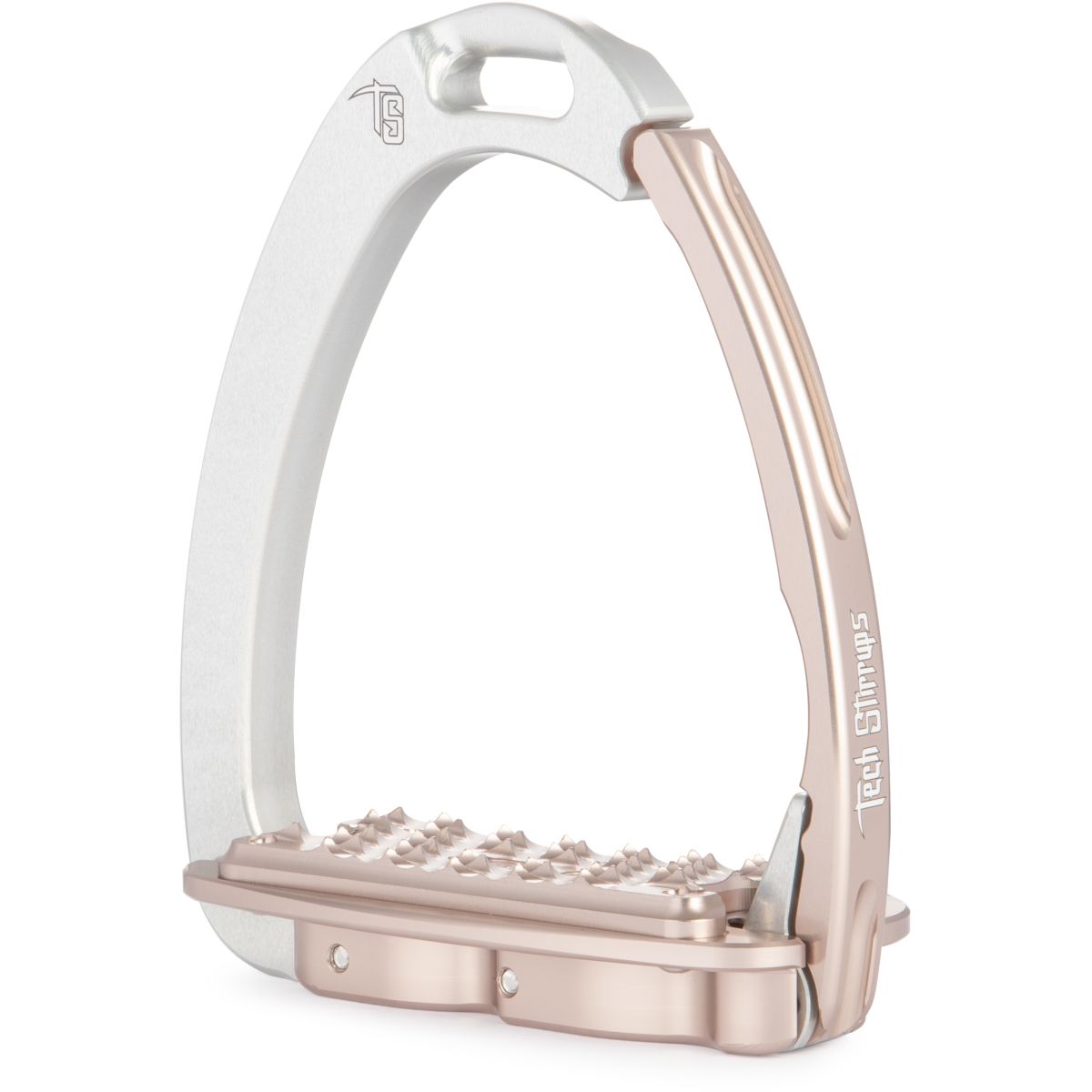 Tech Stirrups Estribos Venice Sloped EVO Plata Oro Rosado
