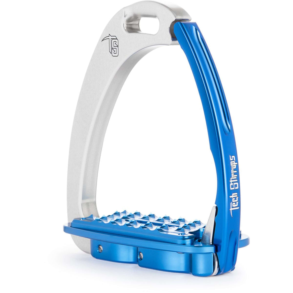Tech Stirrups Estribos Venice Sloped Plateado Azul