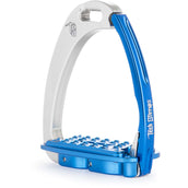 Tech Stirrups Estribos Venice Sloped Plateado Azul