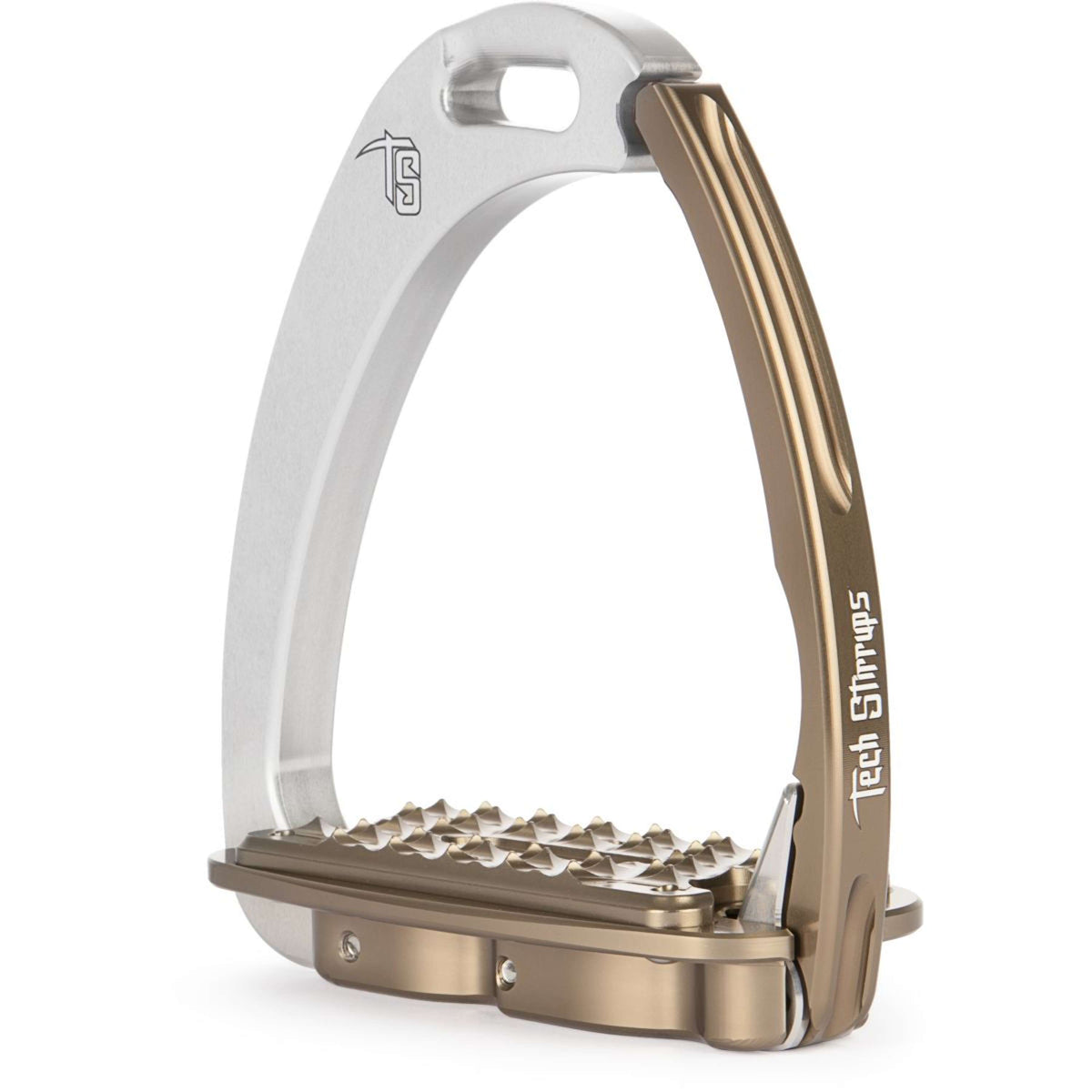 Tech Stirrups Estribos Venice Sloped Plata Marron