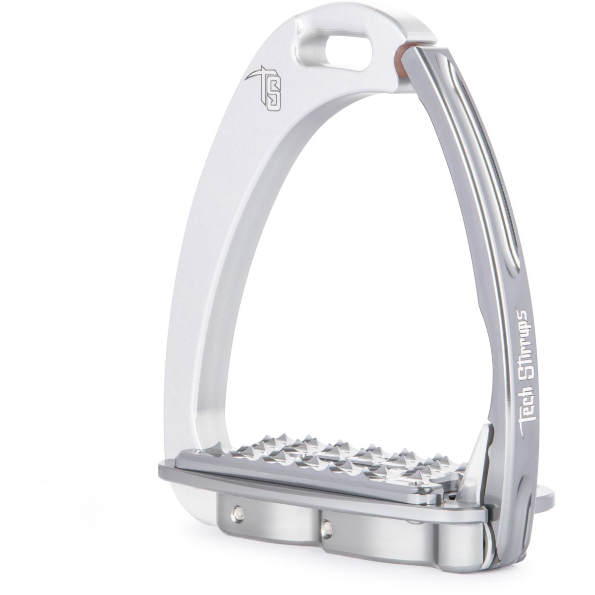 Tech Stirrups Estribos Venice Sloped Plata/Titanio
