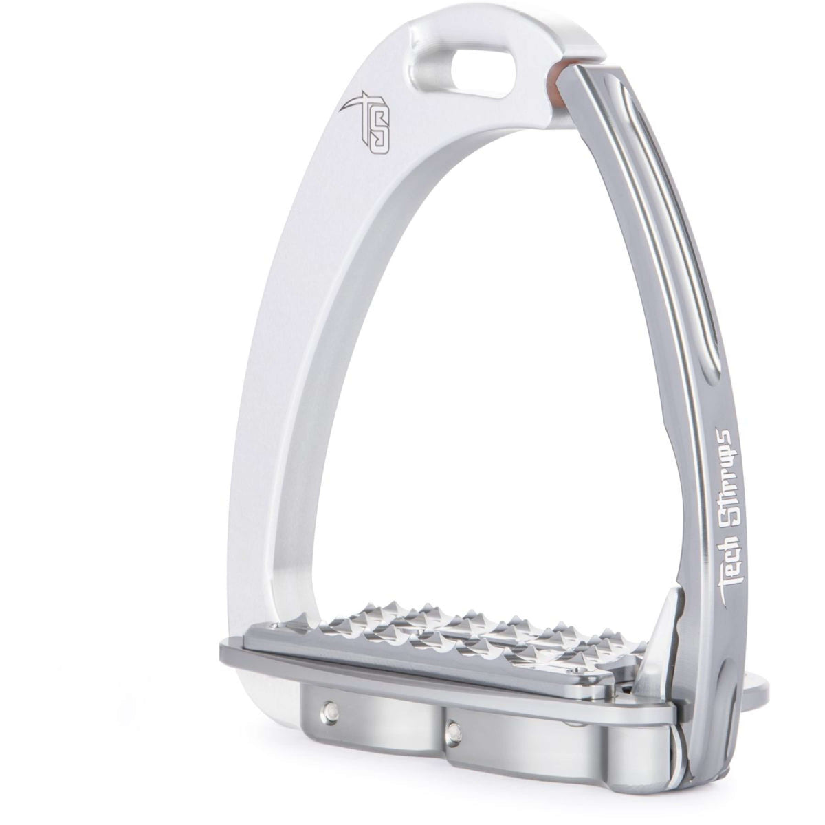 Tech Stirrups Estribos Venice Sloped Plata/Titanio