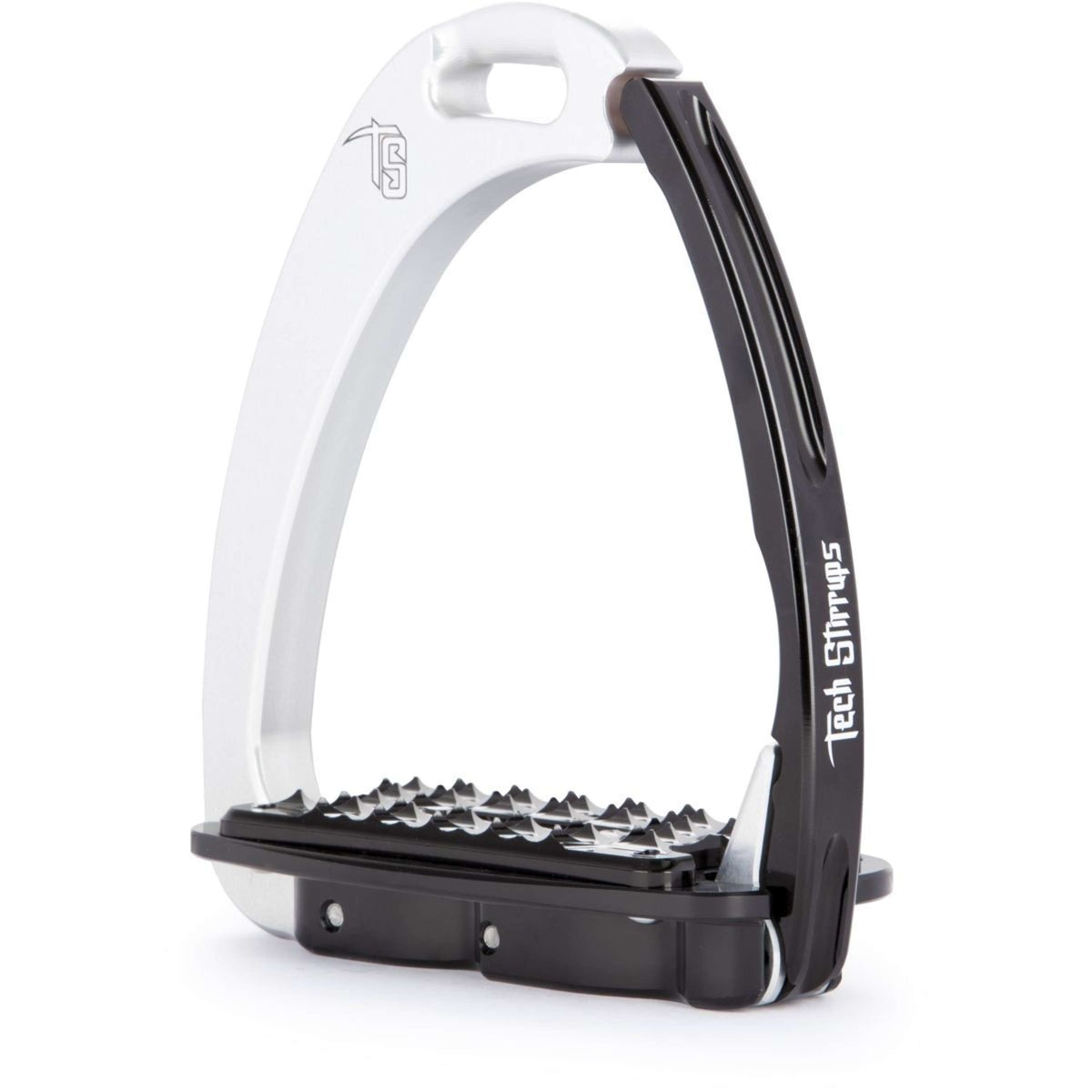 Tech Stirrups Estribos Venice Sloped Plata/Negro