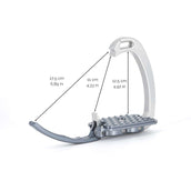 Tech Stirrups Estribos Venice EVO Classic Plata/Titanio