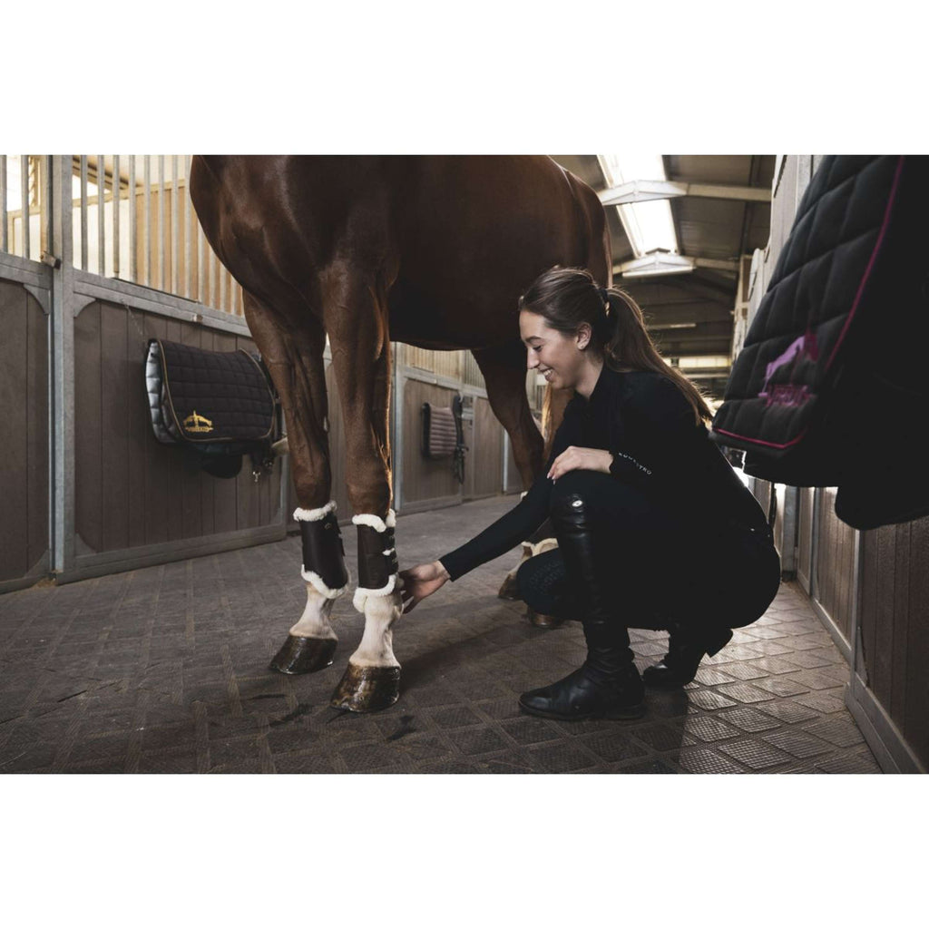 Veredus Protectores de piernas TRB Save the Sheep Front Negro