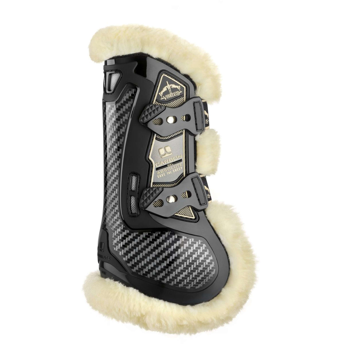 Veredus Botas para tendones Carbon Gel Absolute Save the Sheep Front Negro