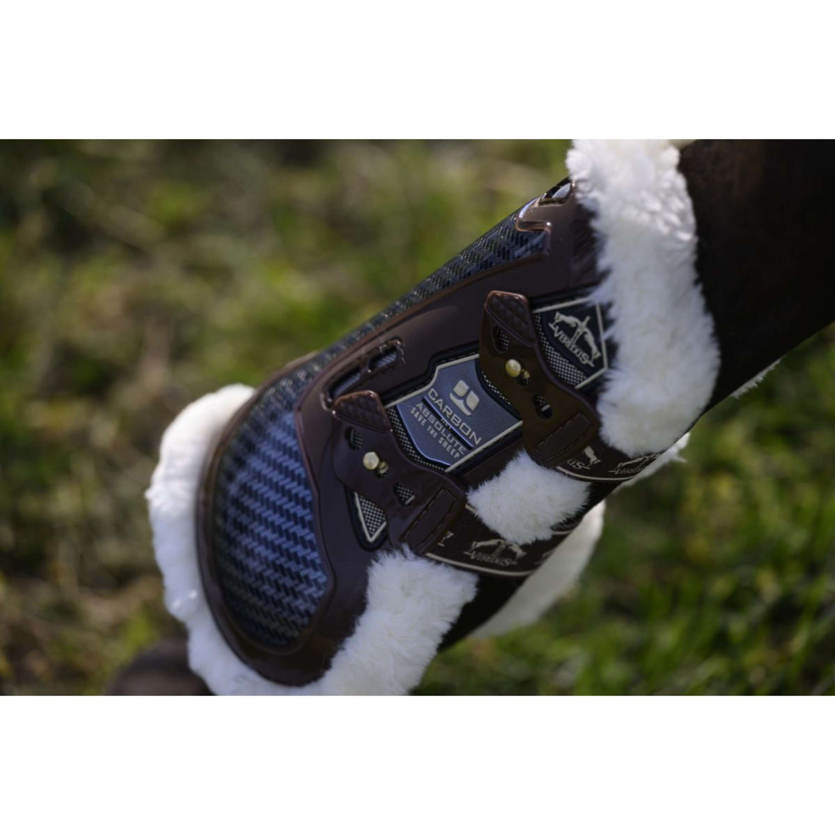Veredus Botas para tendones Carbon Gel Absolute Save the Sheep Front Marron