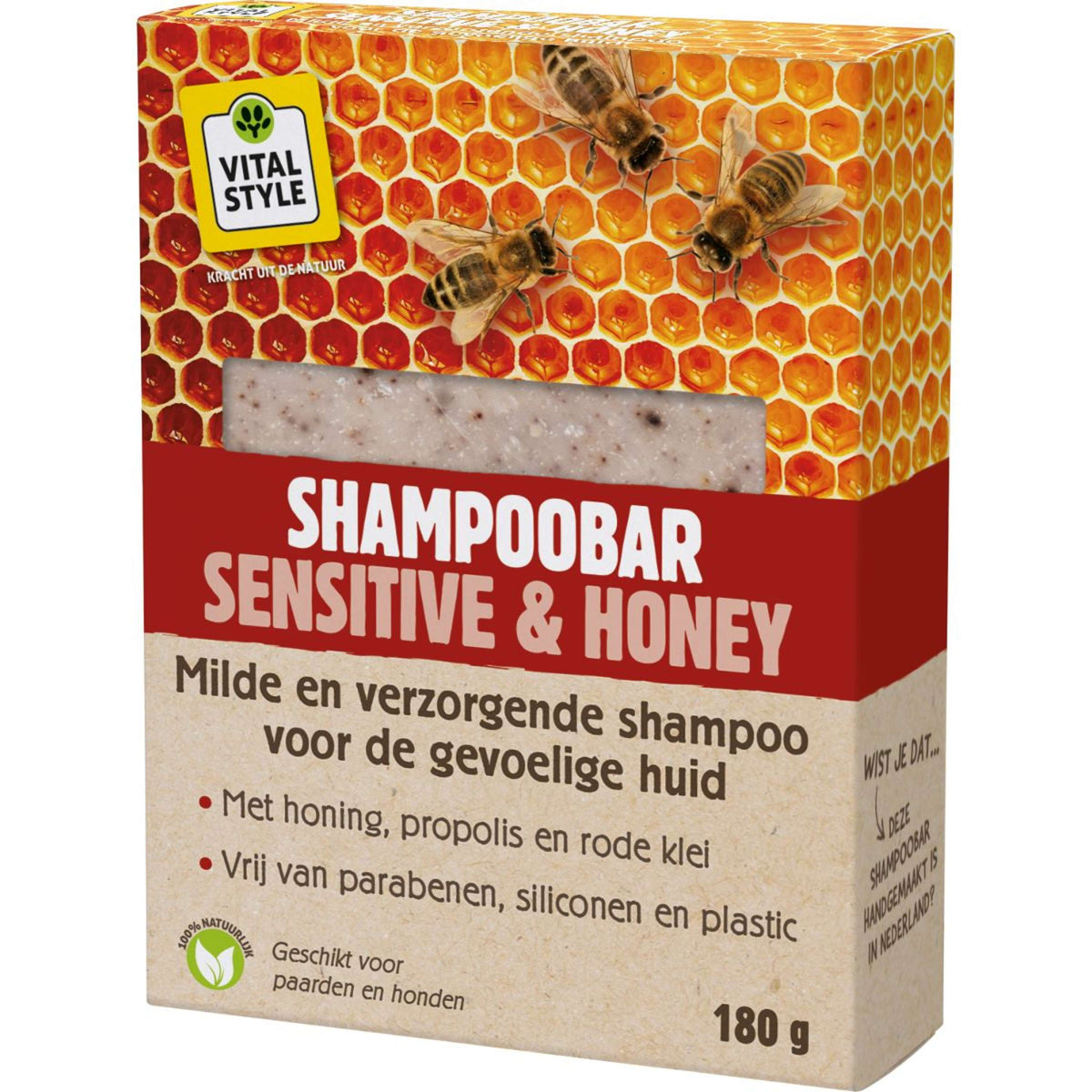 Vitalstyle Barra de Champú Sensitive &Honey