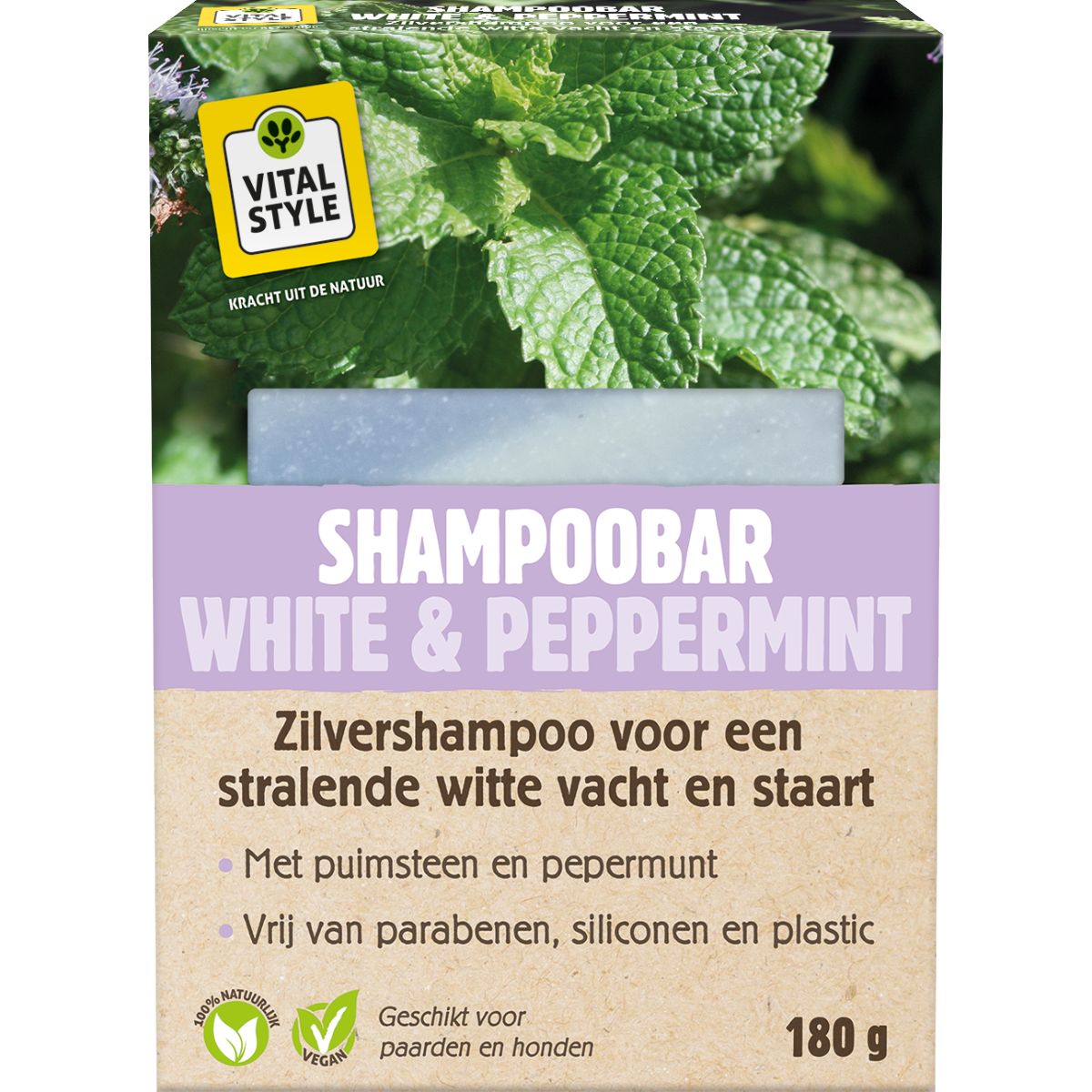 Vitalstyle Barra de Champú White & Peppermint