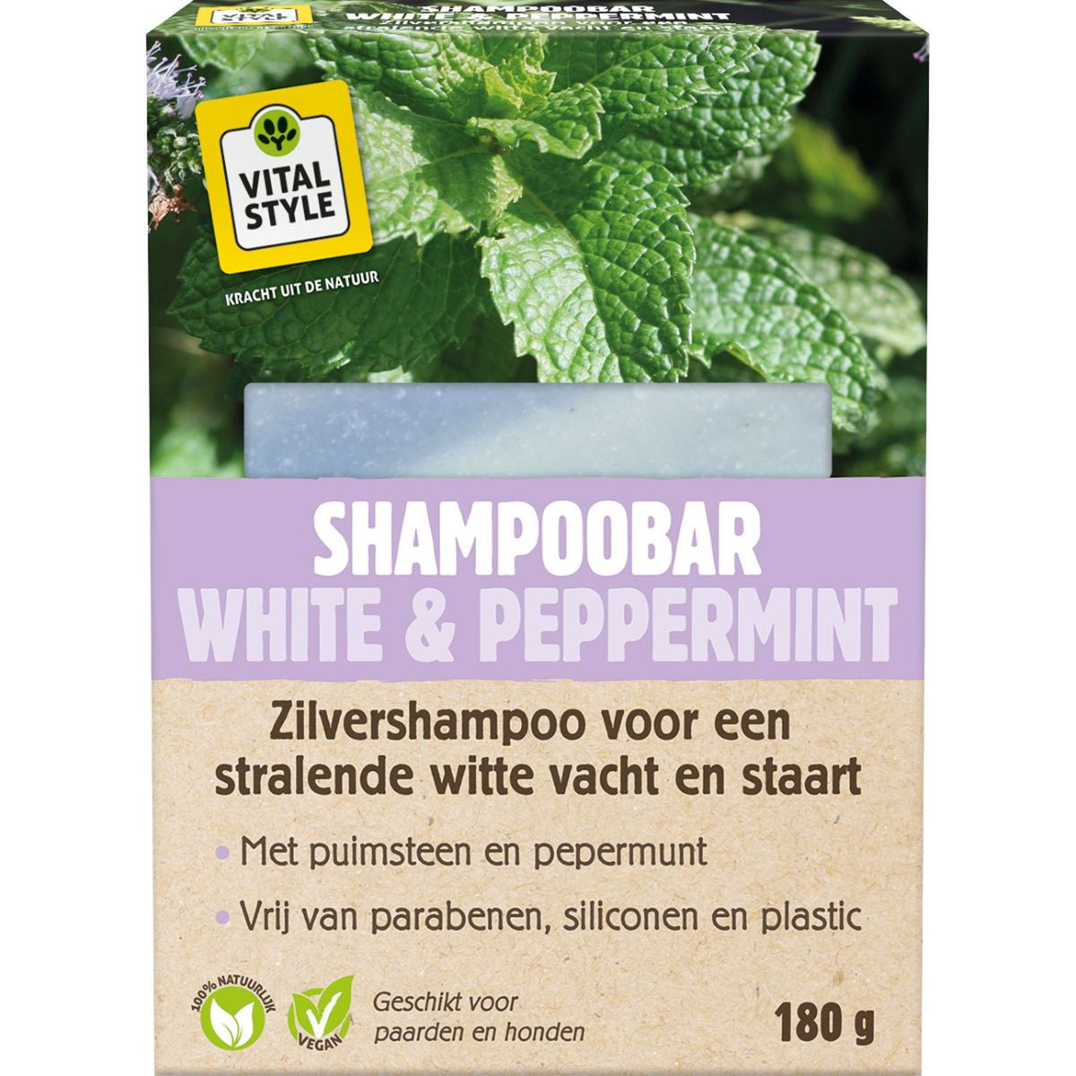 Vitalstyle Barra de Champú White & Peppermint