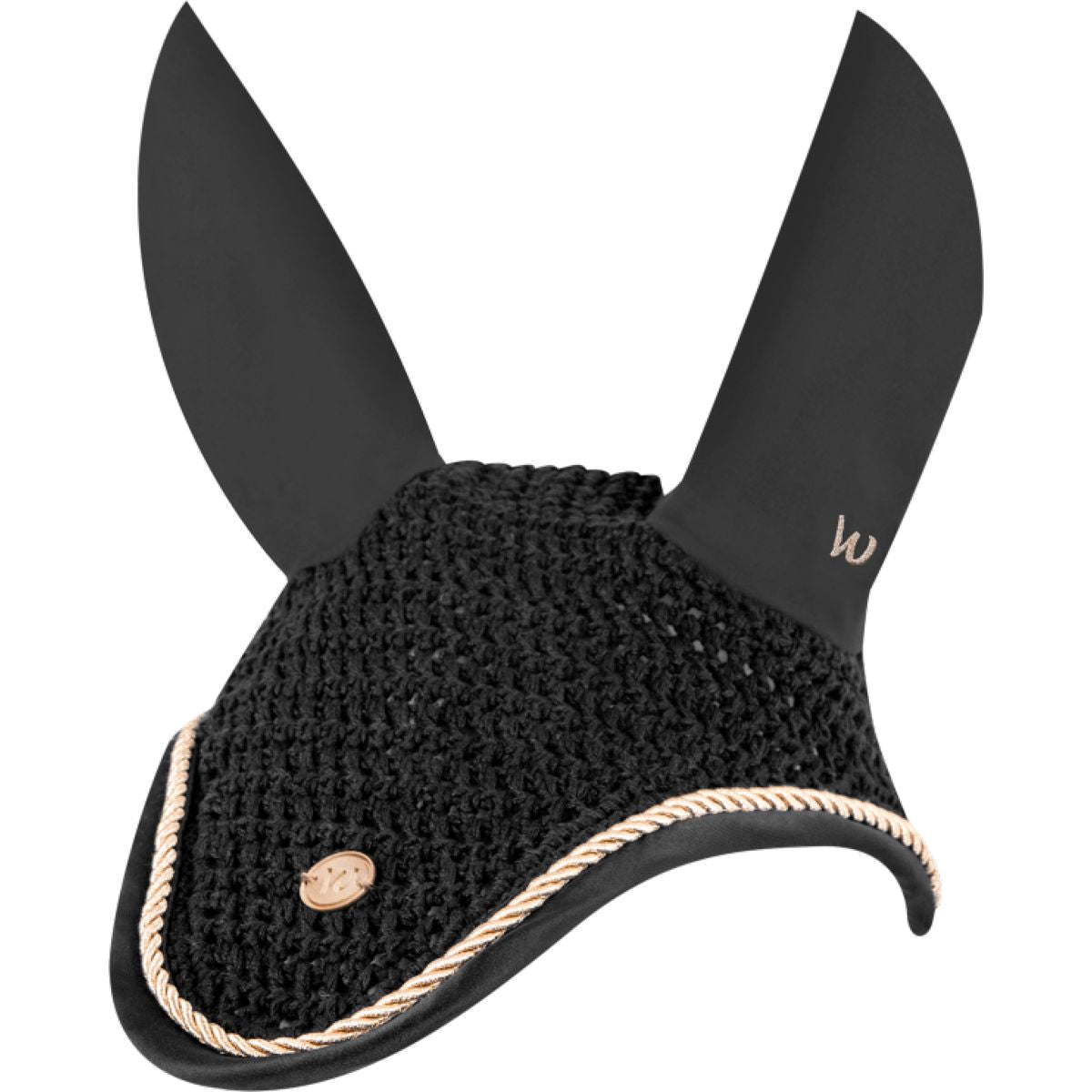 Waldhausen Bonete para Orejas Modern Negro/Oro Rosa