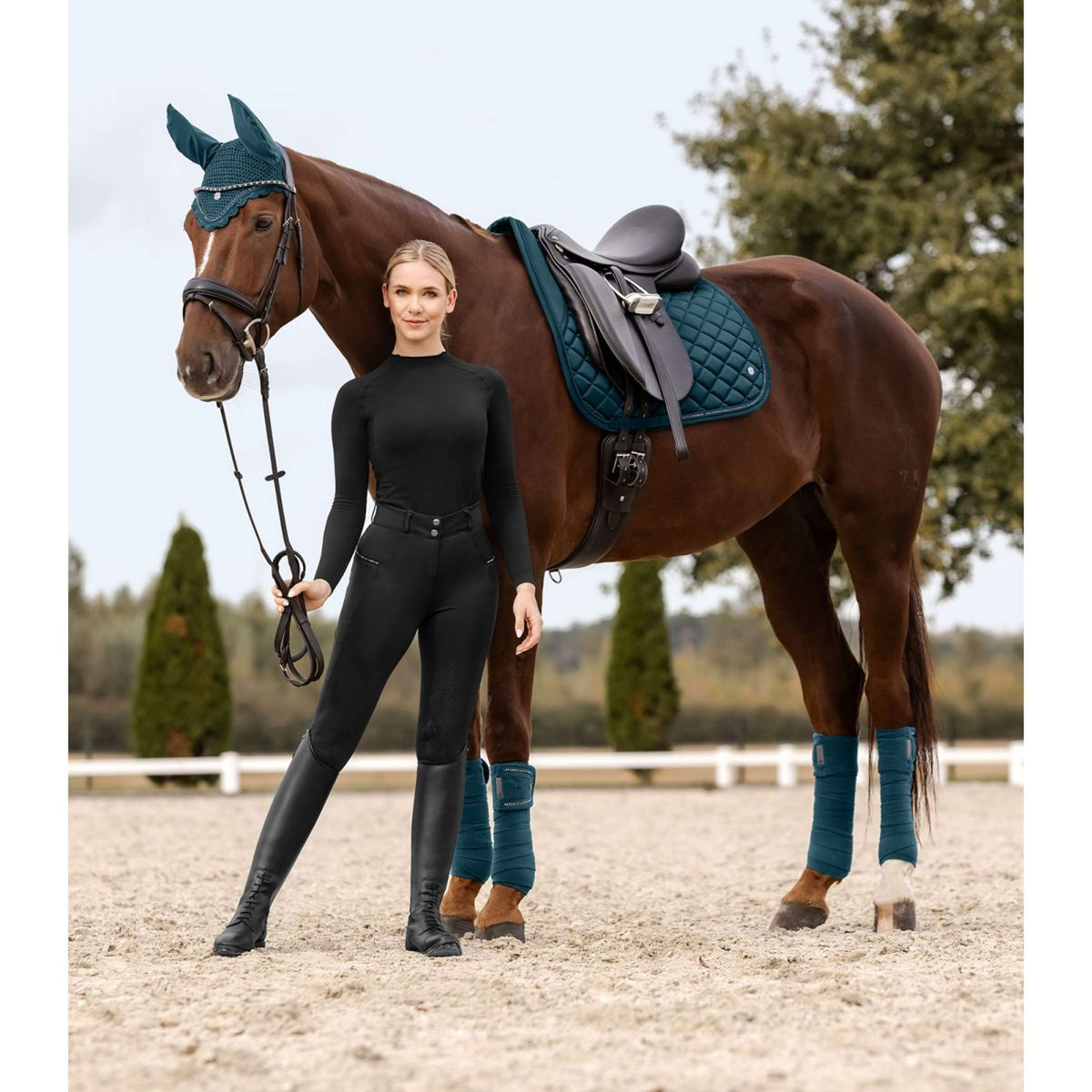 Waldhausen Vendajes Nepal Fleece Petrol Blue