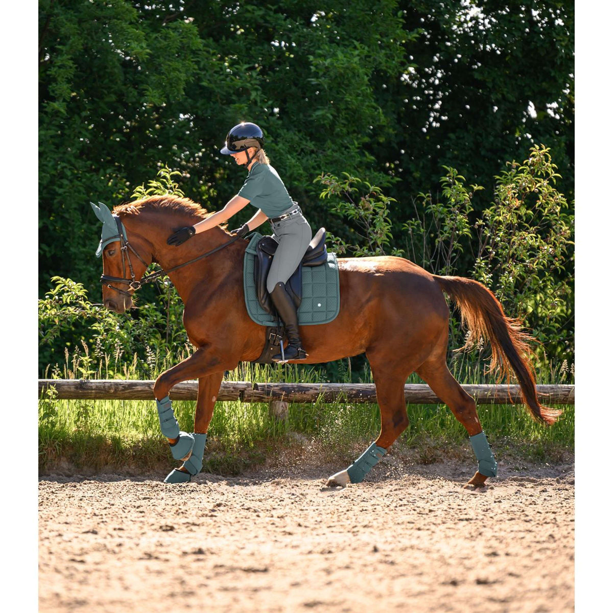 Waldhausen Mantilla Breath Performance Doma clásica Pine Green