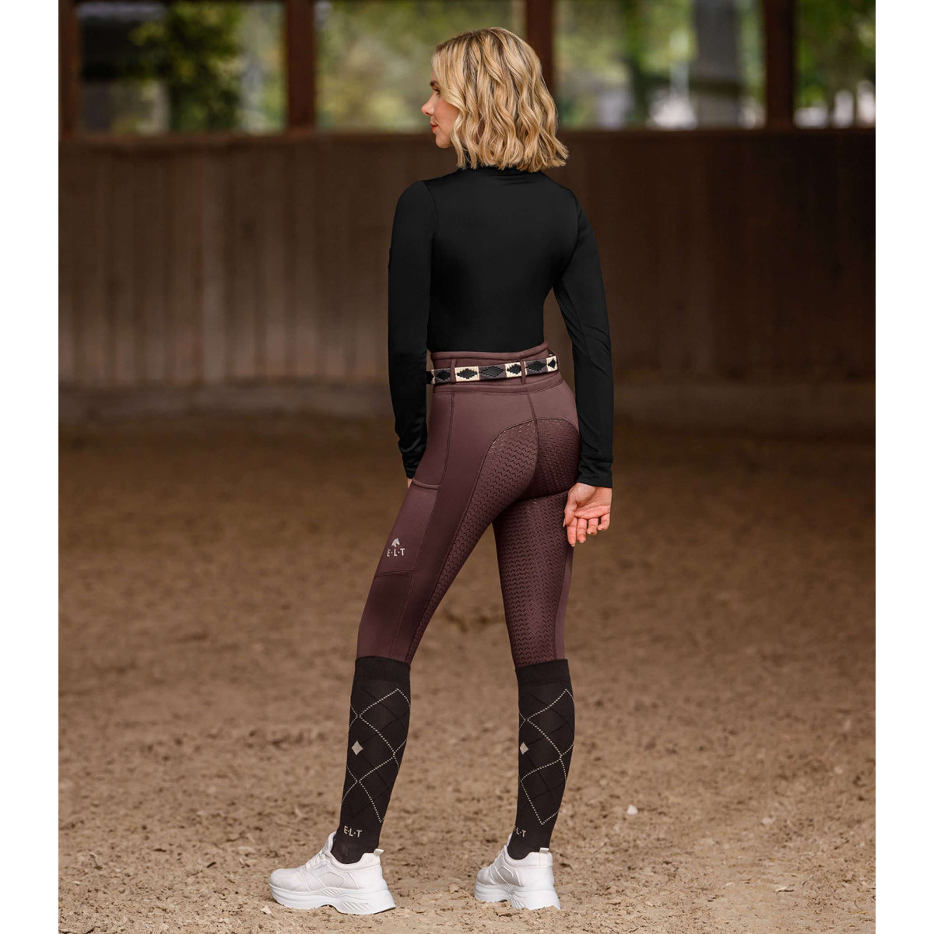 ELT Legging de Equitación Ella Mahogany