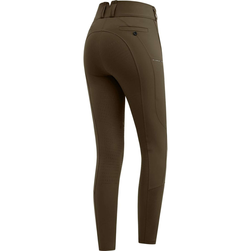 ELT Pantalón de Equitación Mathilda Glam High Waist Verde/Marron