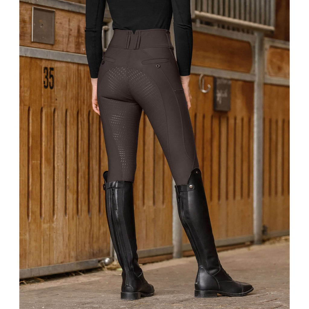 ELT Pantalón de Equitación Mathilda Glam High Waist Espresso