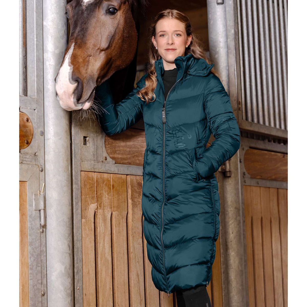 ELT Abrigo Largo Oslo Petrol Blue