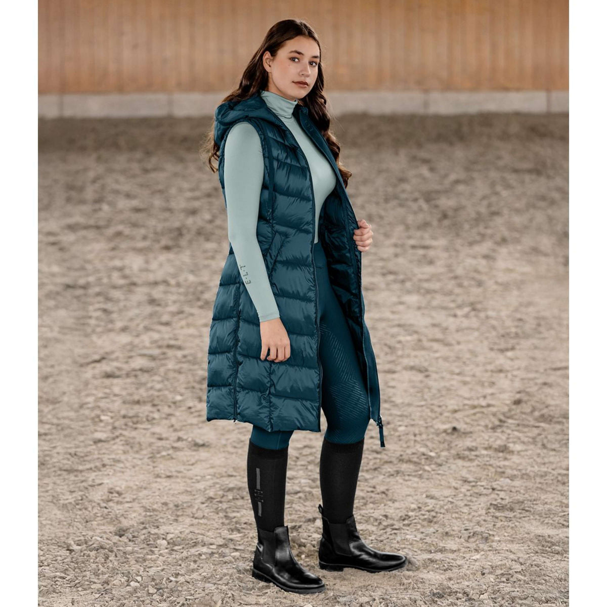 ELT Chaleco Ostende Long Petrol Blue