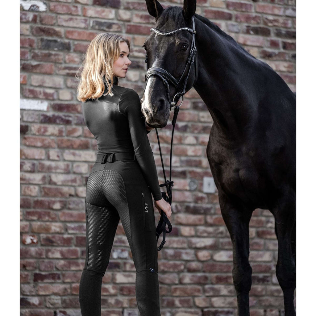 ELT Pantalón de Equitación Oktavia Silicona Negro