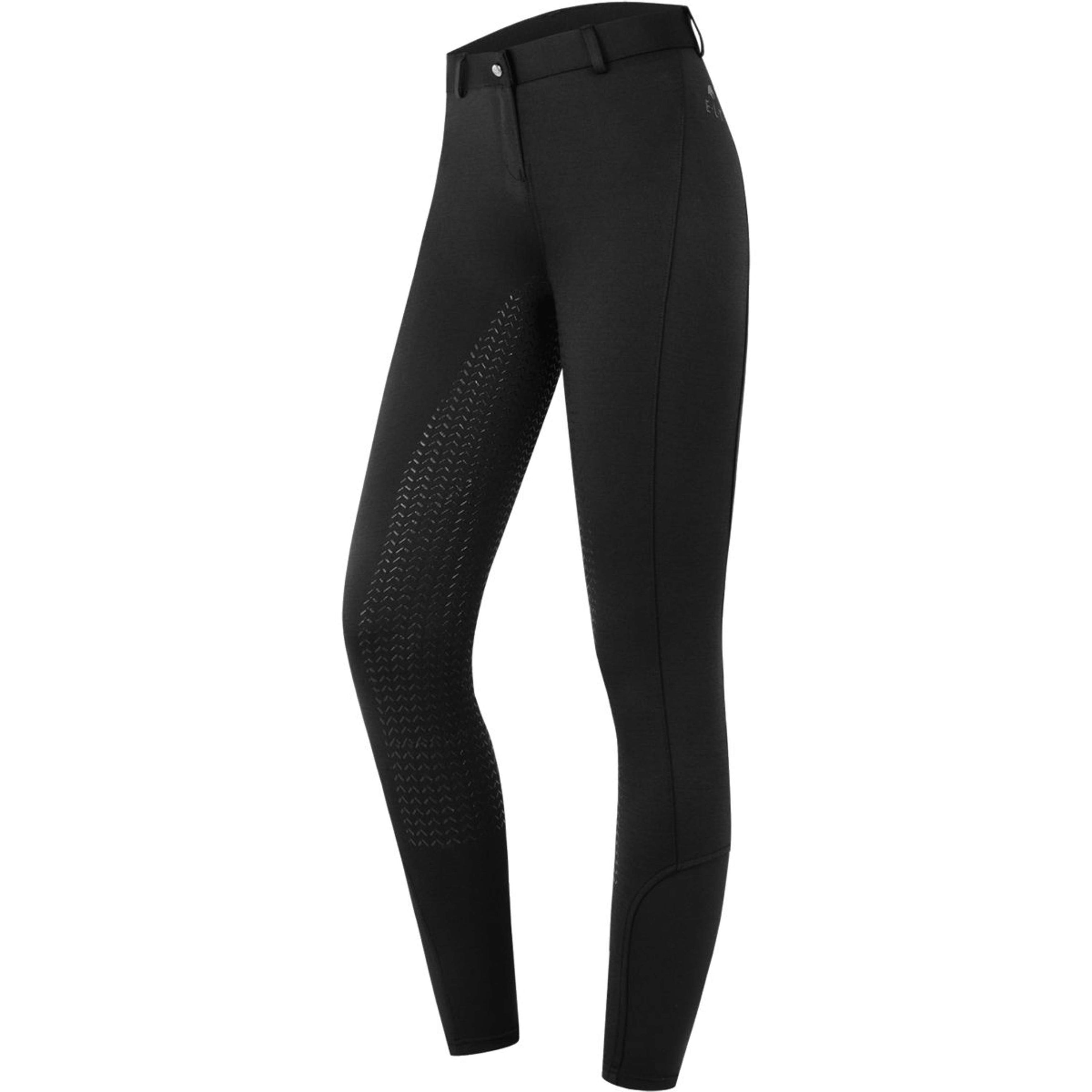 ELT Pantalones de equitación térmicos Essential Silicona Negro ELT Pantalones de equitación térmicos Essential Silicona Negro