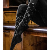 Calcetines de equitación ELT Argyle Natural Negro Azul