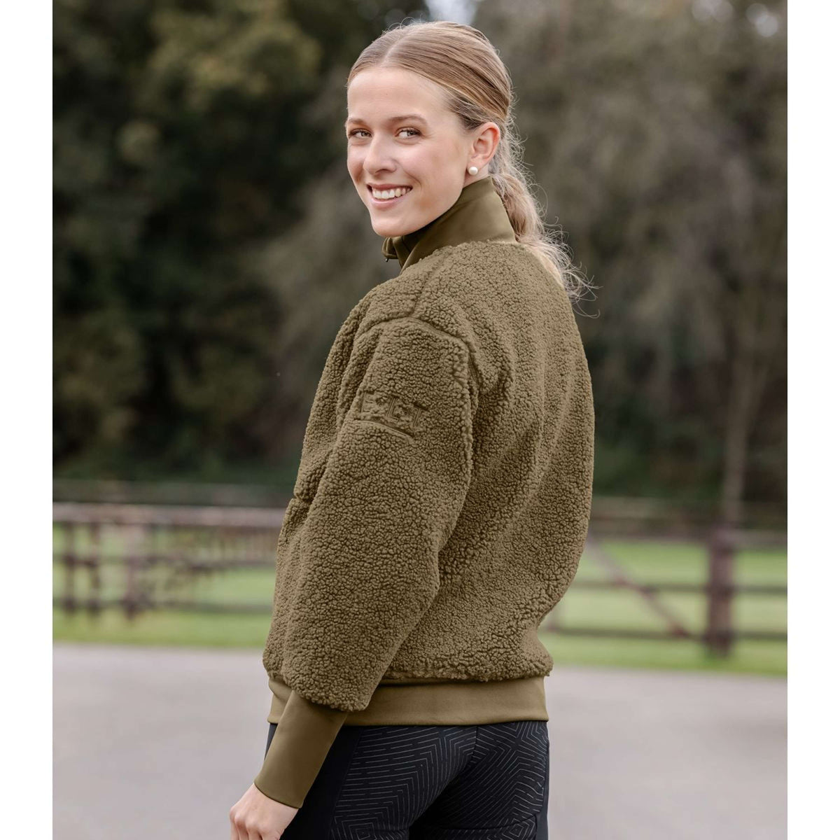 ELT Sudadera con capucha y cremallera Riverside Fleece Khaki Green