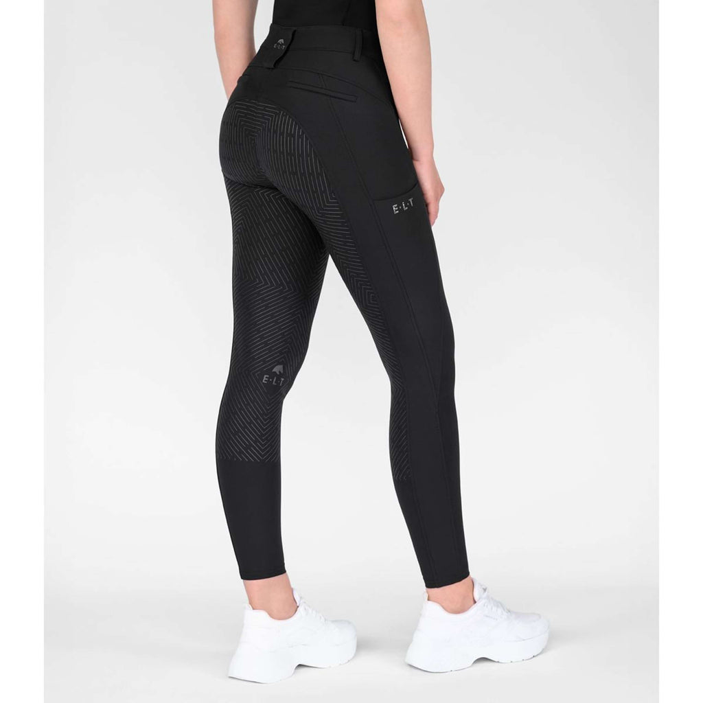 ELT Pantalón de Equitación Comfort Ride silicone Negro