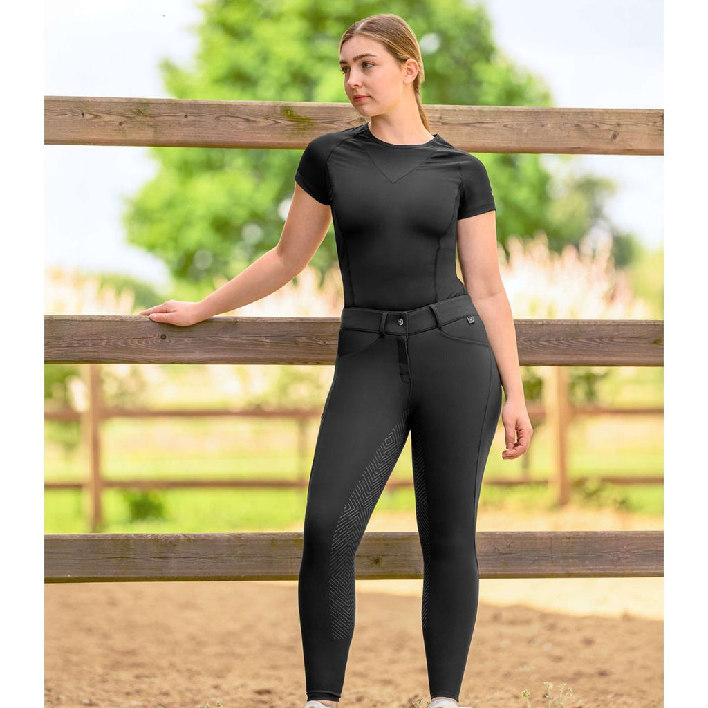 ELT Pantalón de Equitación Comfort Ride silicone Negro