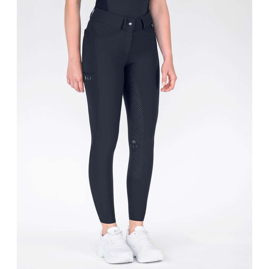 ELT Pantalón de Equitación Comfort Ride silicone Deep Blue