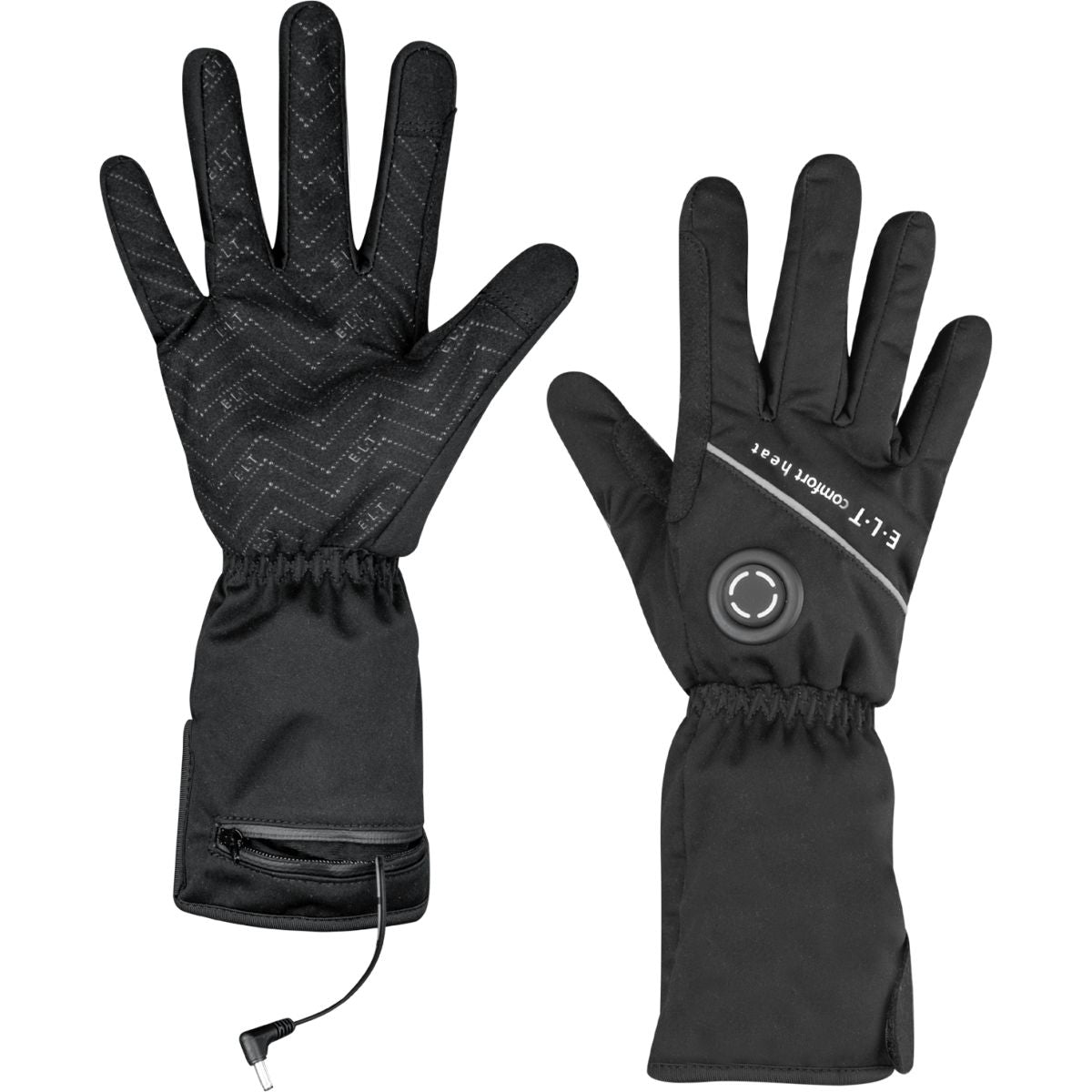 ELT Guantes de Equitación Heated Comfort Negro