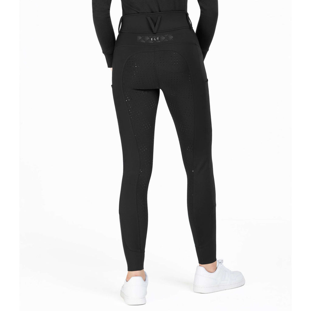ELT Pantalón de Equitación Reflective Full Grip Negro