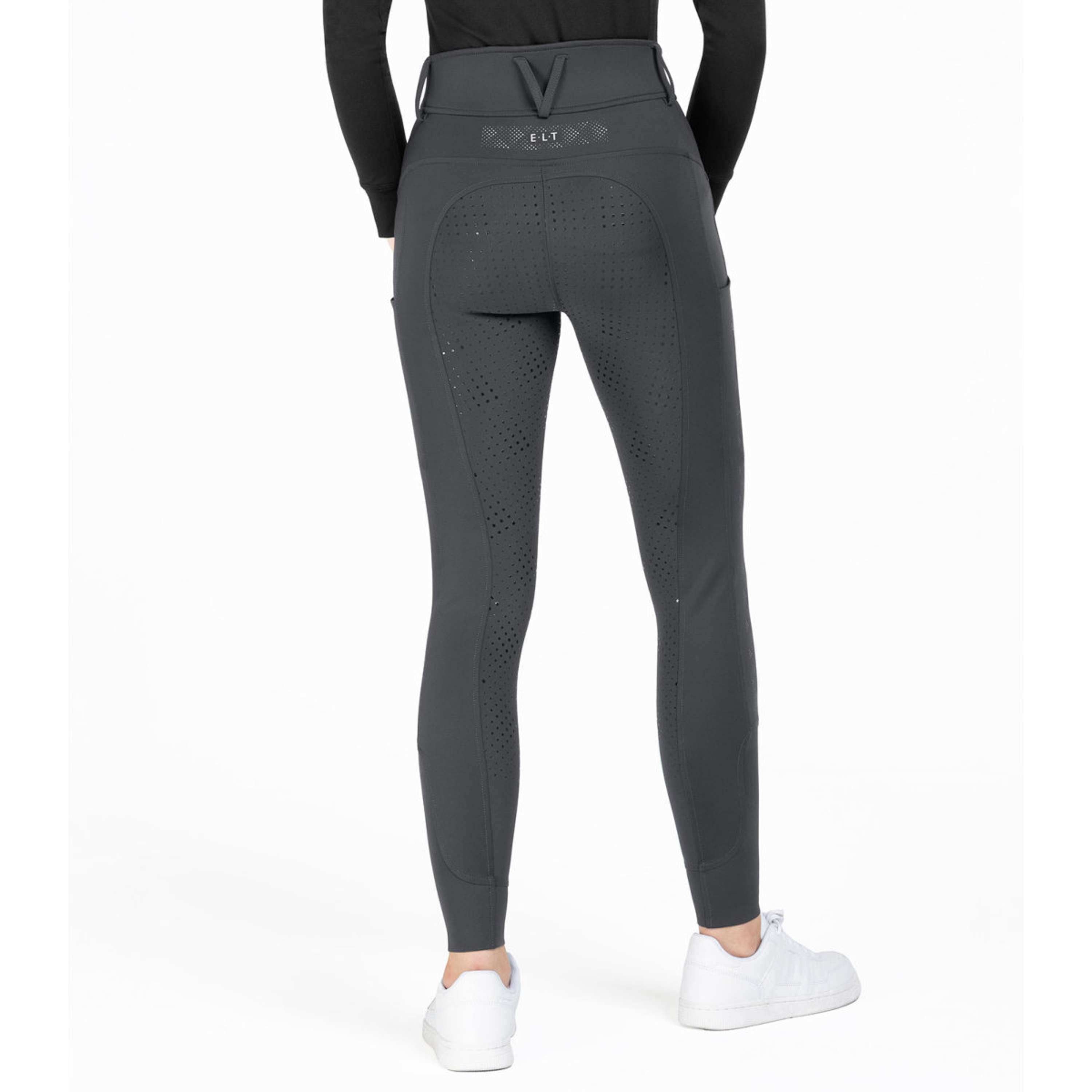 ELT Pantalón de Equitación Reflective Full Grip Asfalto