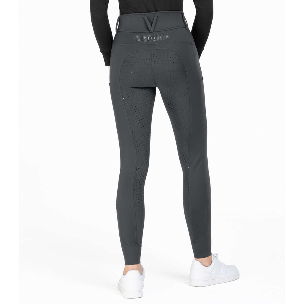 ELT Pantalón de Equitación Reflective Full Grip Asfalto