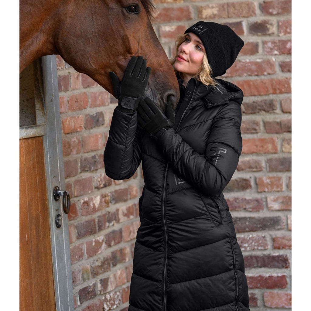 ELT Guantes de Equitación Winter Fleece Negro
