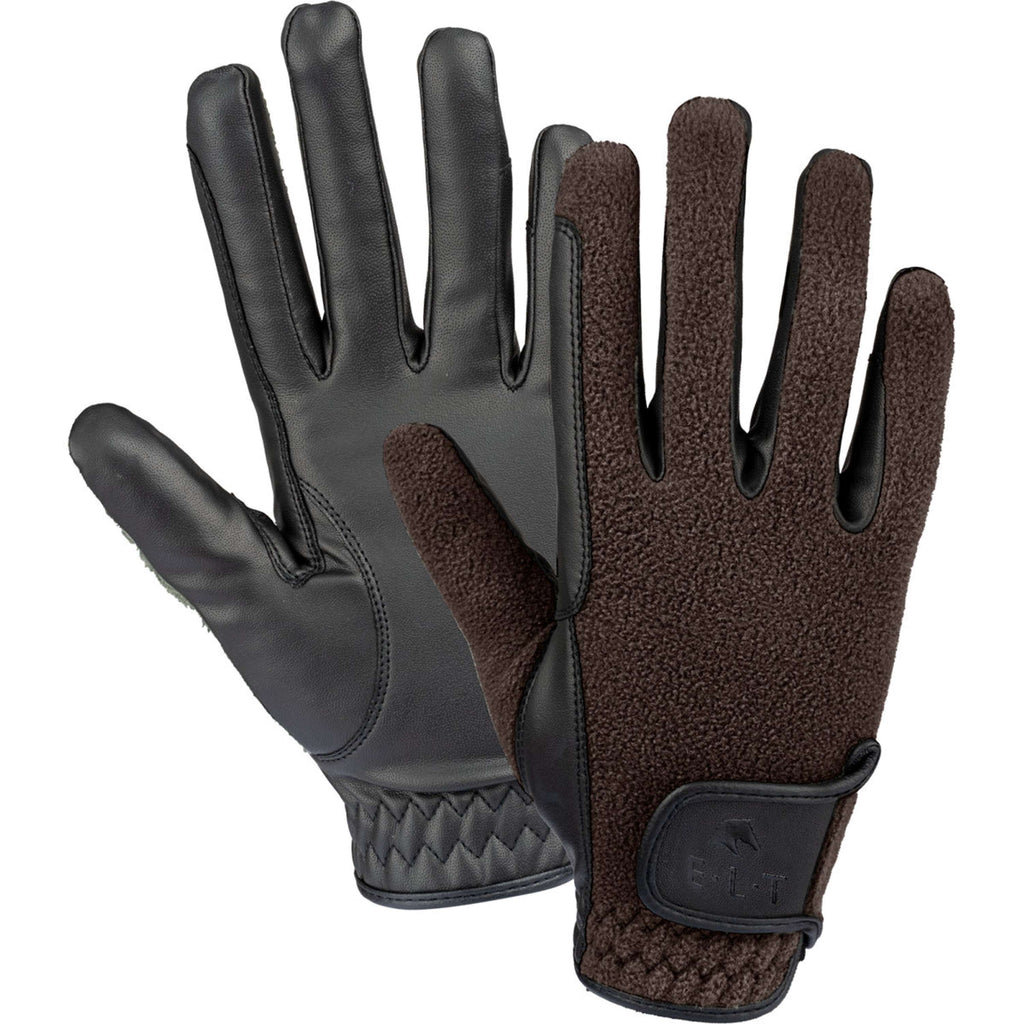 ELT Guantes de Equitación Winter Fleece Espresso