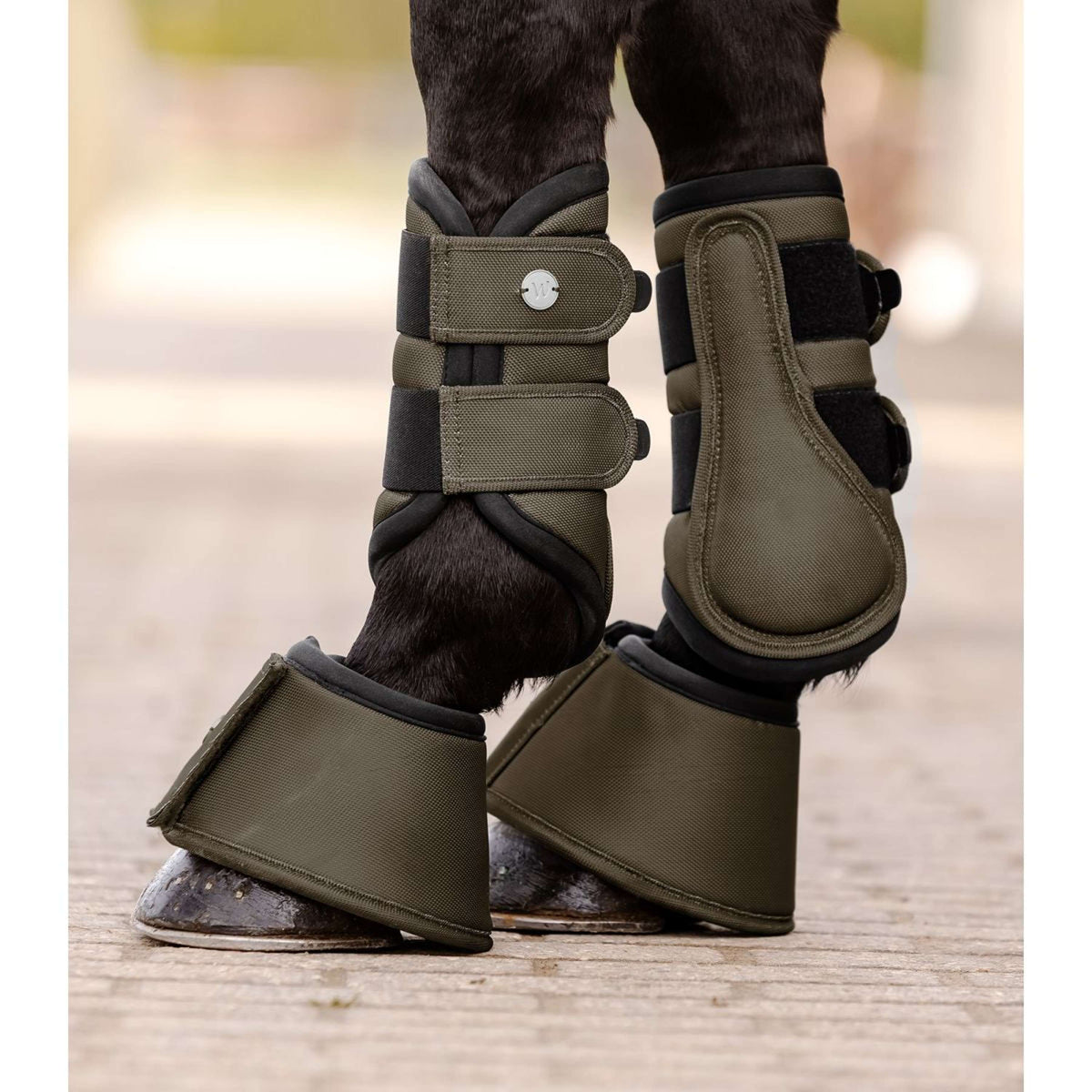 Waldhausen Botas para Caballos Comfort Fit Verde/Marron