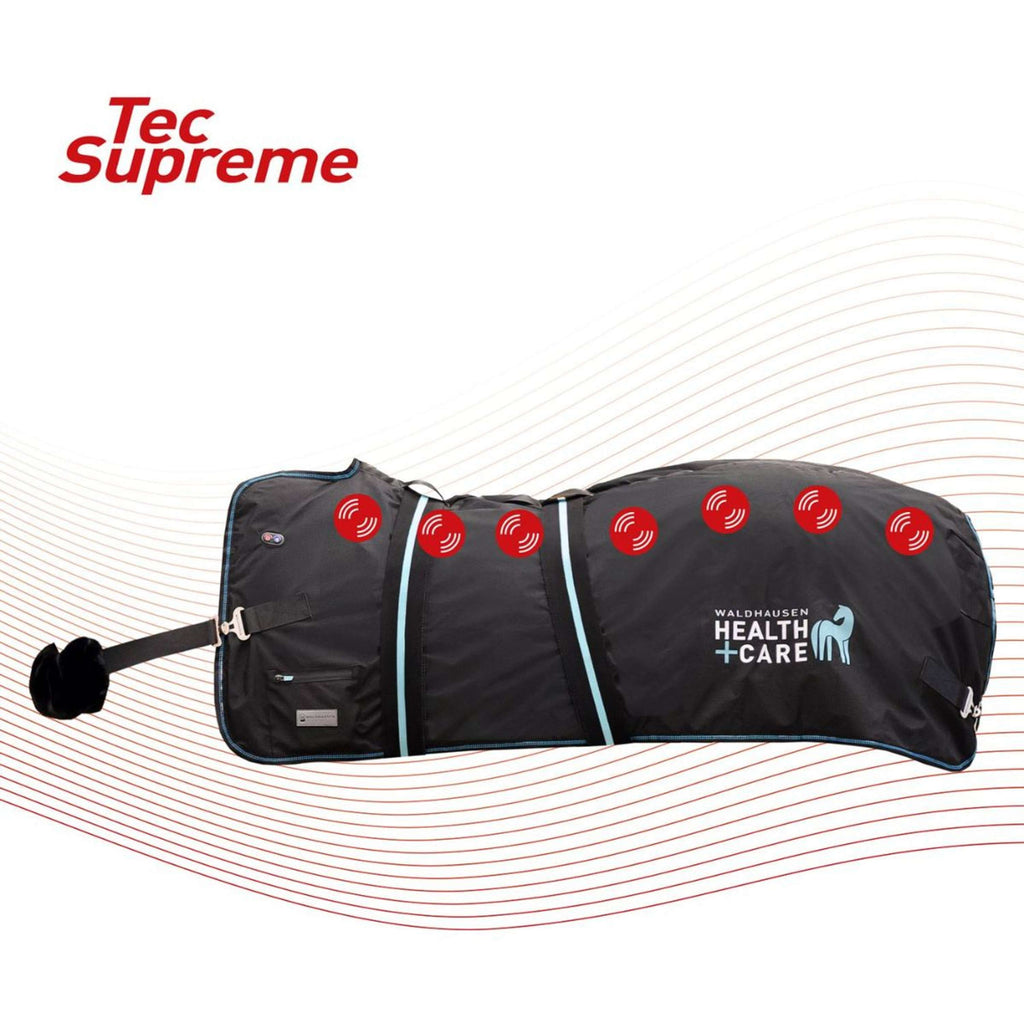 Waldhausen Manta calefactora y de masaje TecSupreme Negro
