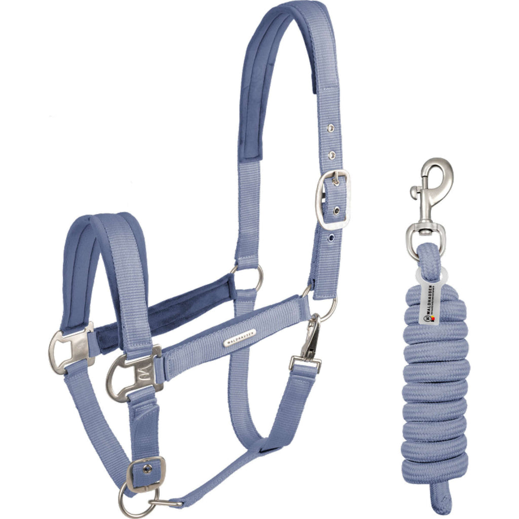 Waldhausen Juego de Cabestro Velvet Azul Oceano