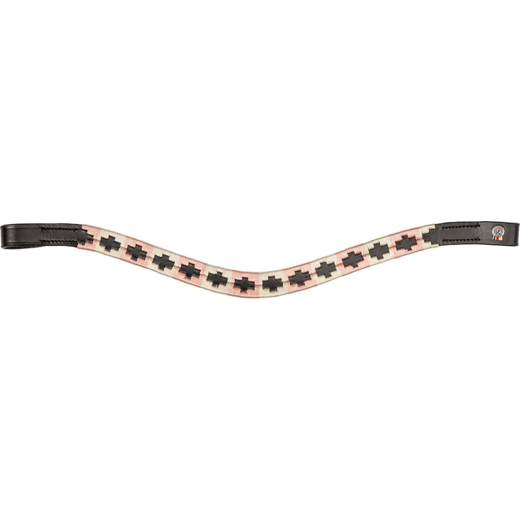 Waldhausen Frontal X-Line Polo Negro/Rosa/Beige